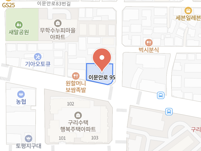 미소금거래소 약도